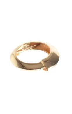 GRADUATED CUFF BANGLE IN GOLD