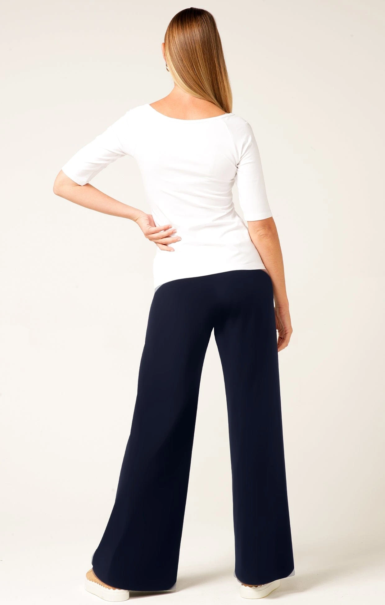 3/4 SLEEVE TOP IN WHITE 10 3/4 SLEEVE TOP IN WHITE - Image 8