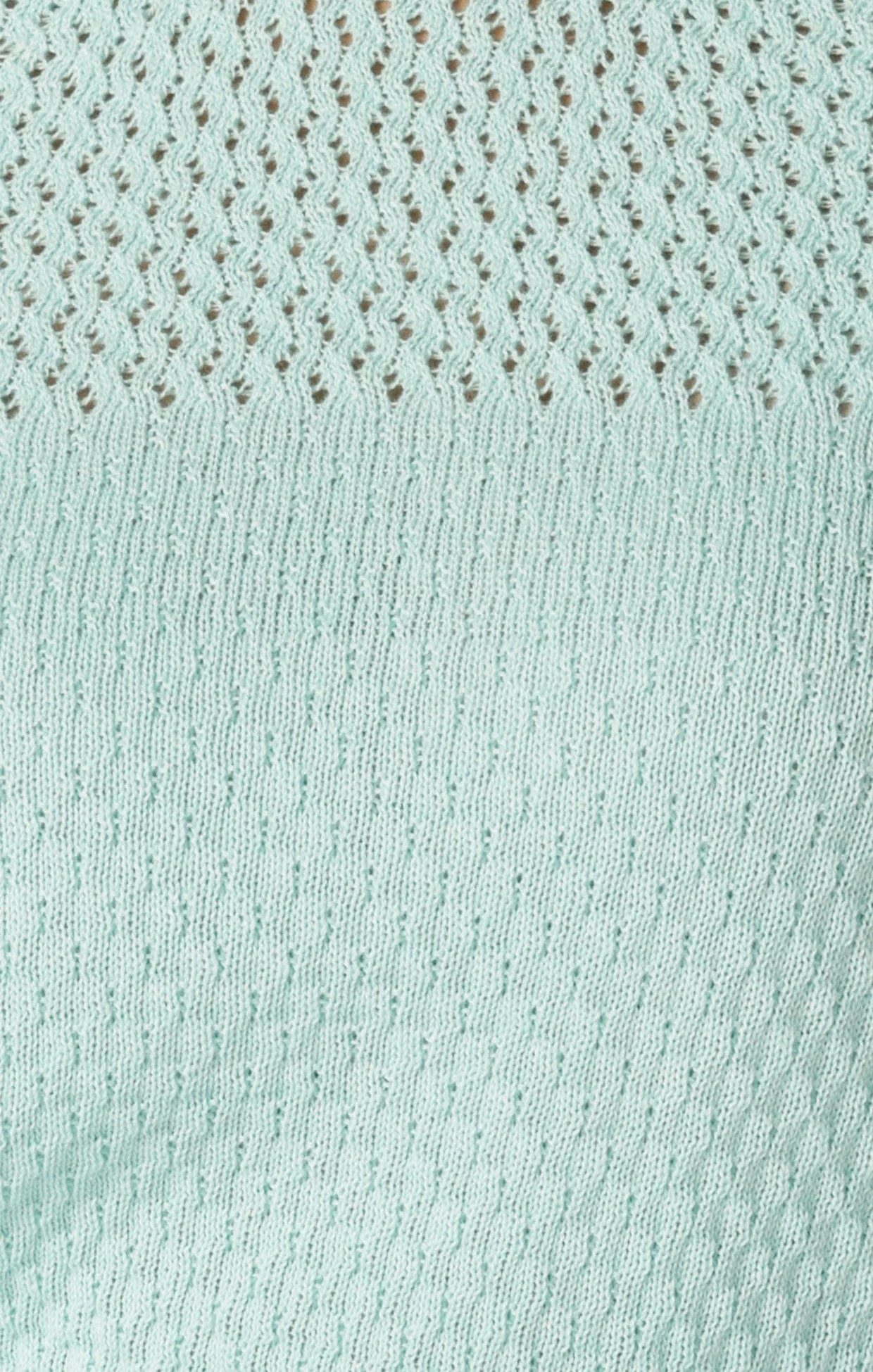 3/4 SLEEVE RIPPLE KNIT TOP IN AQUAMARINE 8 3/4 SLEEVE RIPPLE KNIT TOP IN AQUAMARINE - Image 6