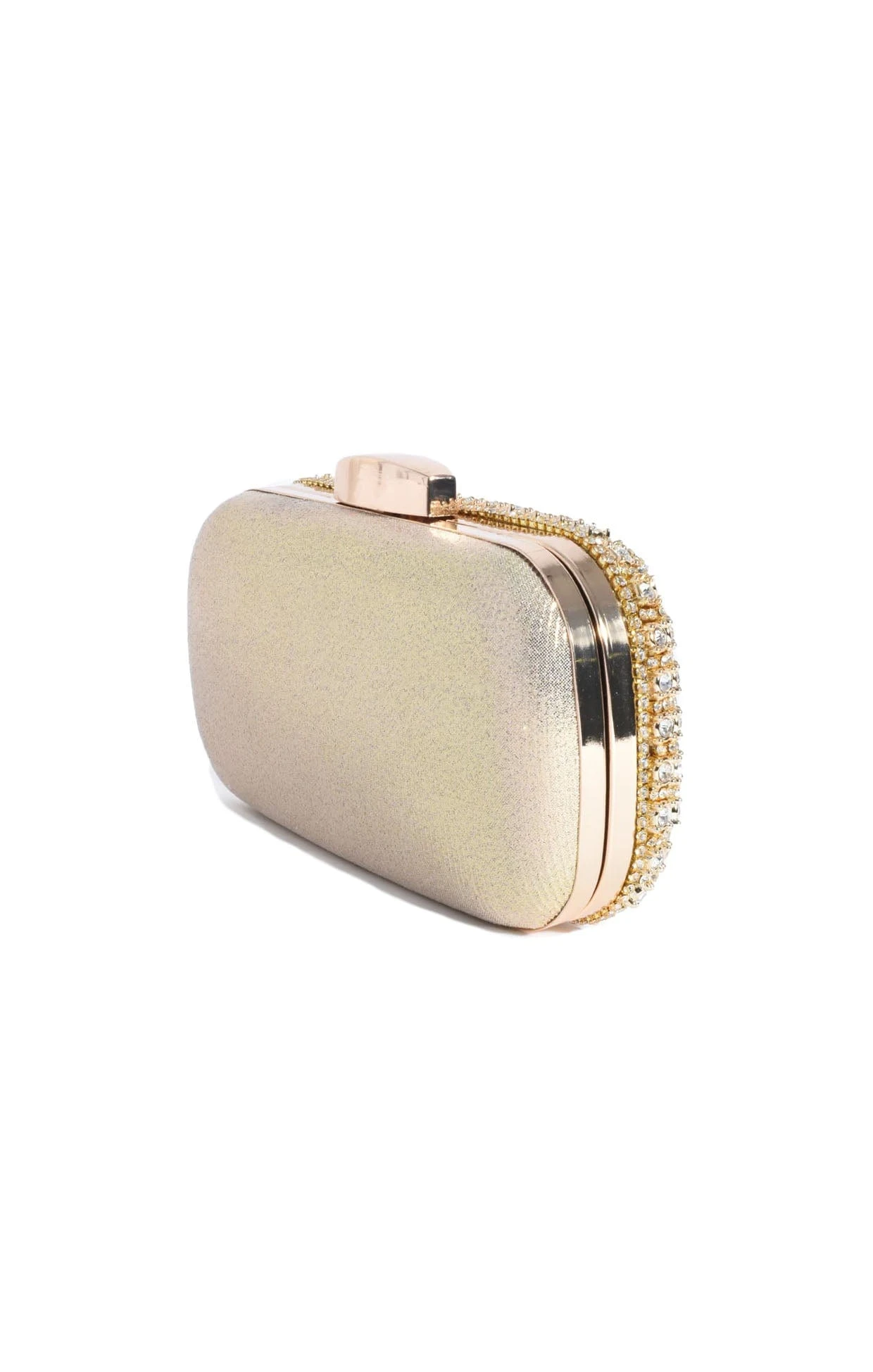 BLANCA STRUCTURED CLUTCH IN GOLD 5 BLANCA STRUCTURED CLUTCH IN GOLD - Image 3