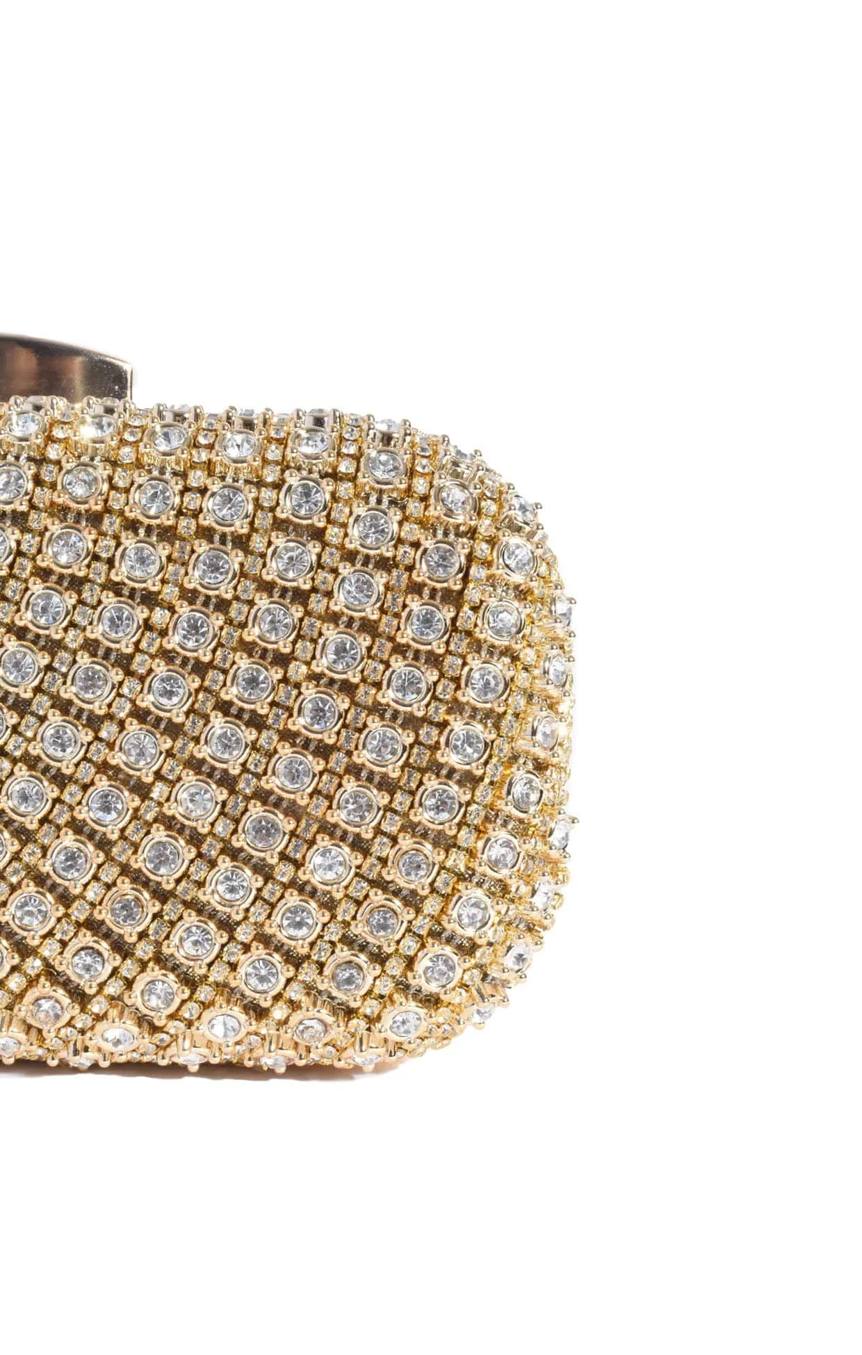 BLANCA STRUCTURED CLUTCH IN GOLD 6 BLANCA STRUCTURED CLUTCH IN GOLD - Image 4