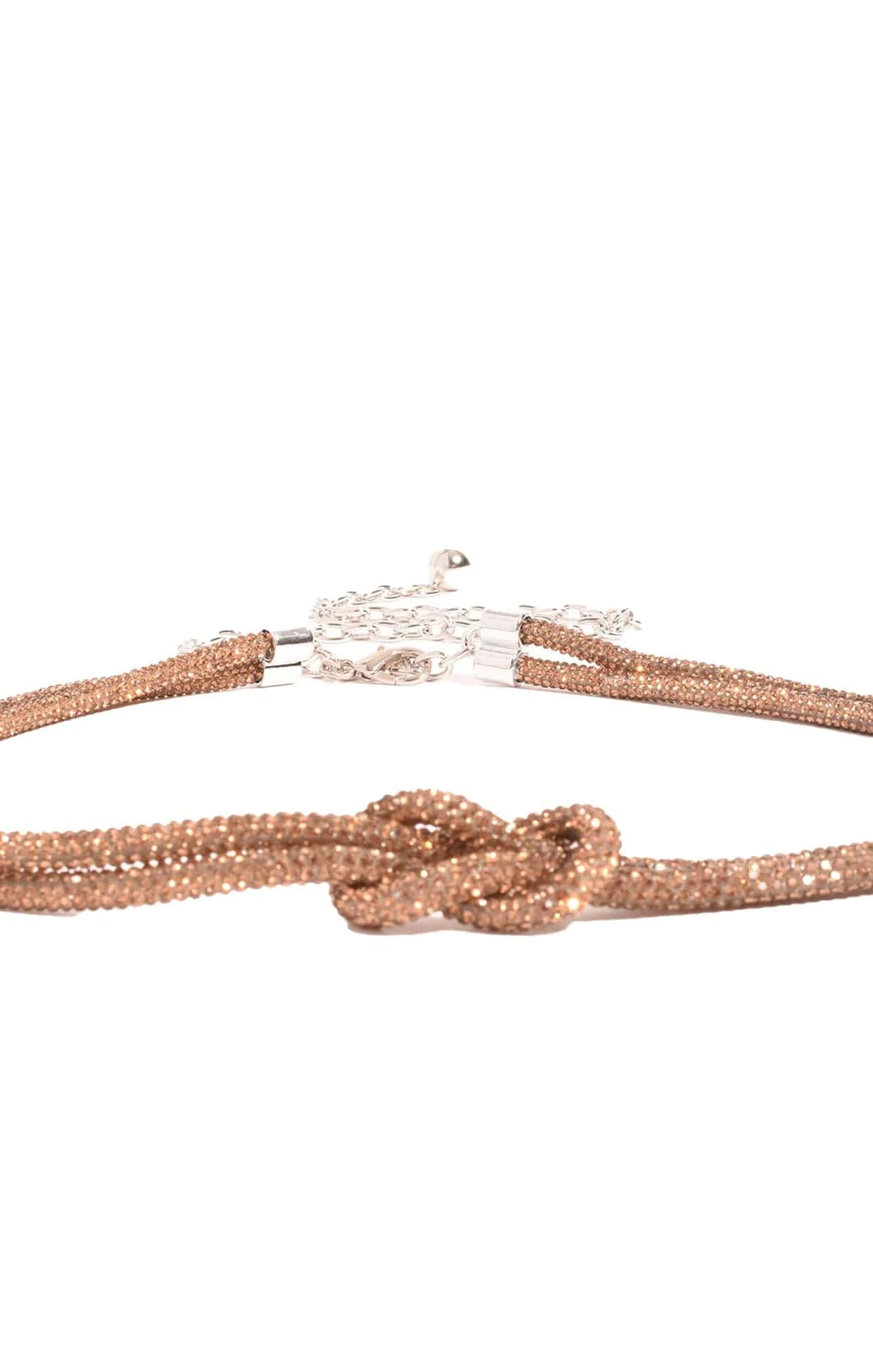 DIAMANTE KNOT BELT IN BRONZE 4 DIAMANTE KNOT BELT IN BRONZE - Image 2