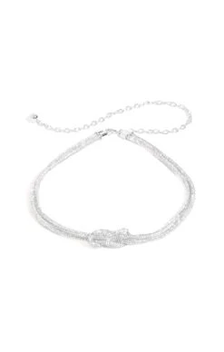 DIAMANTE KNOT BELT IN SILVER 7 DIAMANTE KNOT BELT IN SILVER -Clothing Discounts Shop LR ADORNEDIAMANTEKNOTROPEBELTINSILVER 0000 ABD1731SILV webp