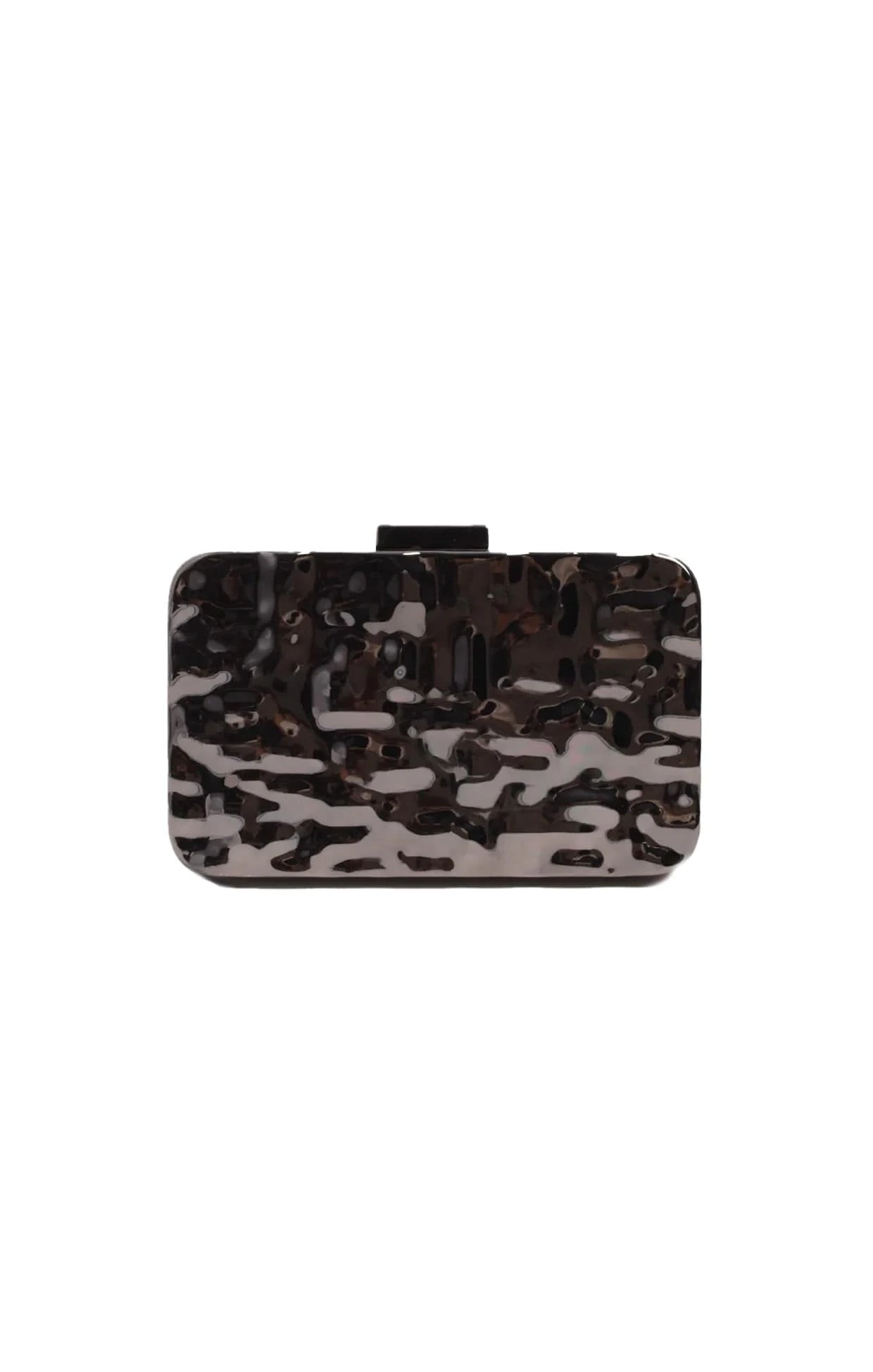 HEIDI METAL CLUTCH BAG IN GUNMETAL 3 HEIDI METAL CLUTCH BAG IN GUNMETAL