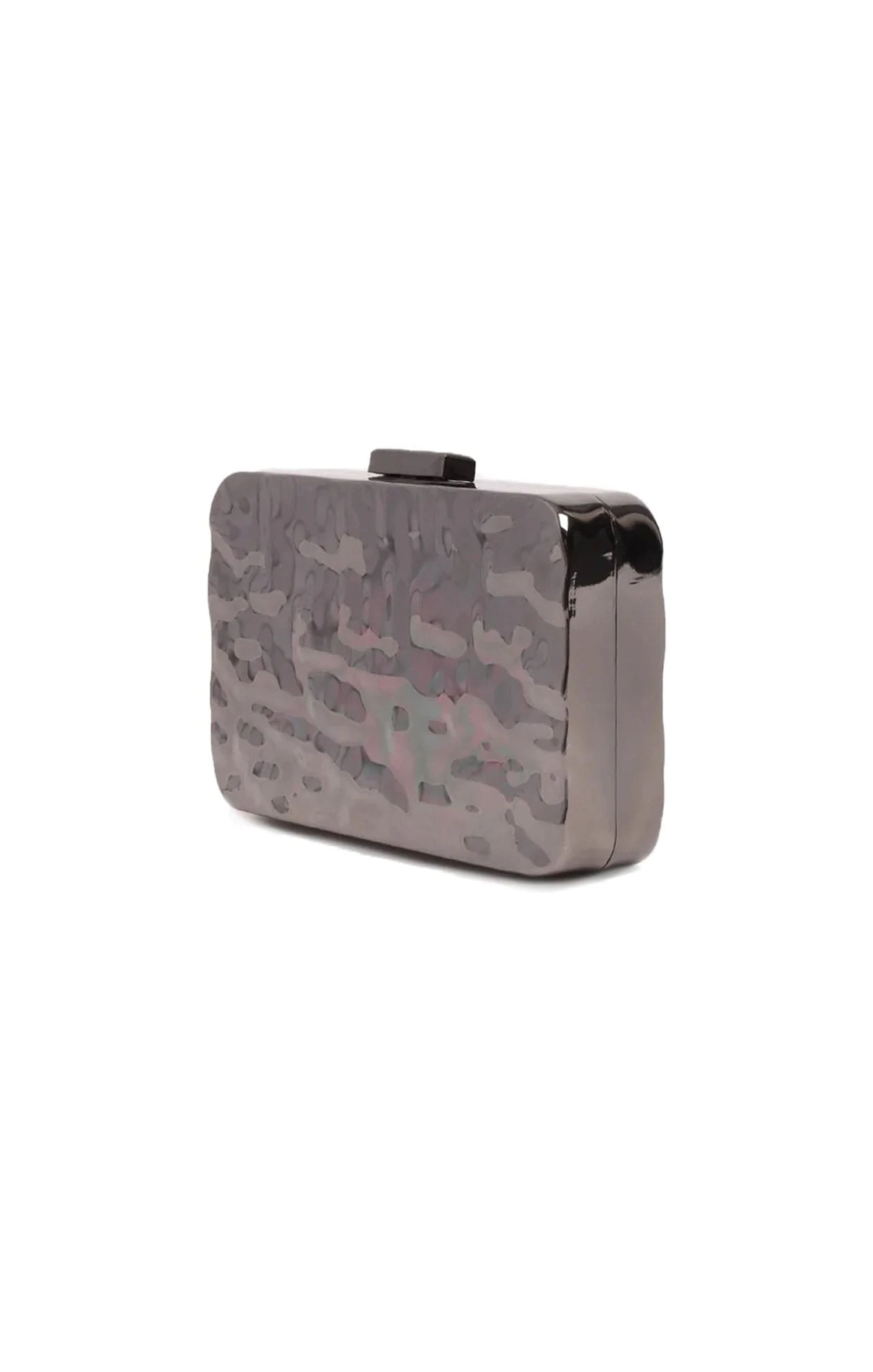 HEIDI METAL CLUTCH BAG IN GUNMETAL 5 HEIDI METAL CLUTCH BAG IN GUNMETAL - Image 3
