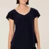 ANALIA TOP IN NAVY 2 ANALIA TOP IN NAVY -Clothing Discounts Shop LR ANALIATOPINNAVYWITHSEAMLESSPANTINNAVY28crop MADIA25