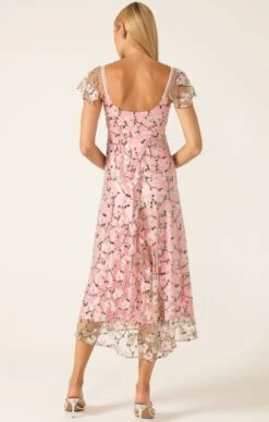 ANNA'S HUMMINGBIRD DRESS -Clothing Discounts Shop LR ANNASHUMMINGBIRDDRESSINPINKBEADWITHLUXEFEATHERJACKETINBLUSH43 KAROLINAWCK25