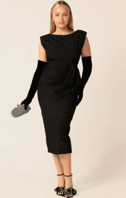 CELESTIAL DRESS IN BLACK 13 CELESTIAL DRESS IN BLACK -Clothing Discounts Shop LR CELESTIALDRESSINBLACKCURVE54 BLC25