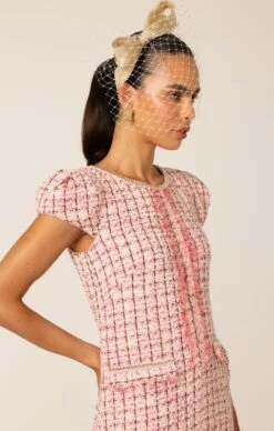 CELESTINE SHIFT DRESS -Clothing Discounts Shop LR CELESTINESHIFTINPINKWHITEGOLDTWEED67 NINAS25