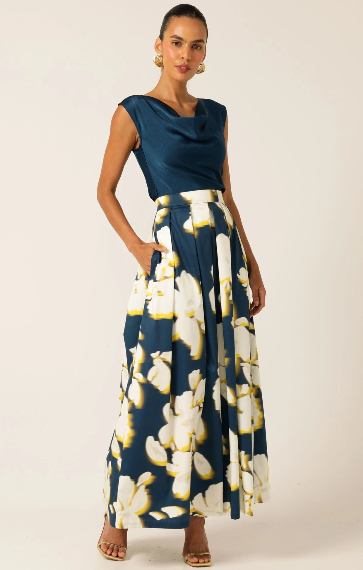 COWL BIAS TOP STEELE BLUE 10 COWL BIAS TOP STEELE BLUE - Image 8