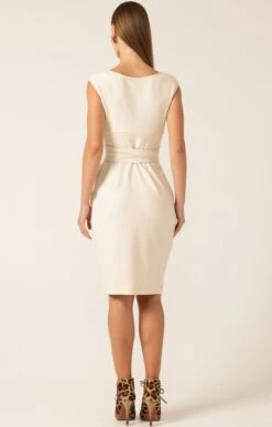 CHECKER COWL DRESS IN OATMEAL 18 CHECKER COWL DRESS IN OATMEAL -Clothing Discounts Shop LR CHECKERCOWLDRESSINOATMEAL3 ELIZAVETAS25