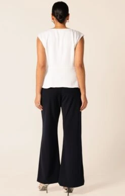 CLASSIC TROUSER IN NAVY -Clothing Discounts Shop LR COWLBIASTOPINSNOWWITHCLASSICTROUSERINNAVYCURVE1 TERRILC25