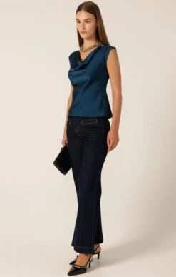 COWL BIAS TOP STEELE BLUE 17 COWL BIAS TOP STEELE BLUE -Clothing Discounts Shop LR COWLBIASTOPINSTEELEBLUEWITHFREYAJEANININDIGO19 ELIZAVETAS25