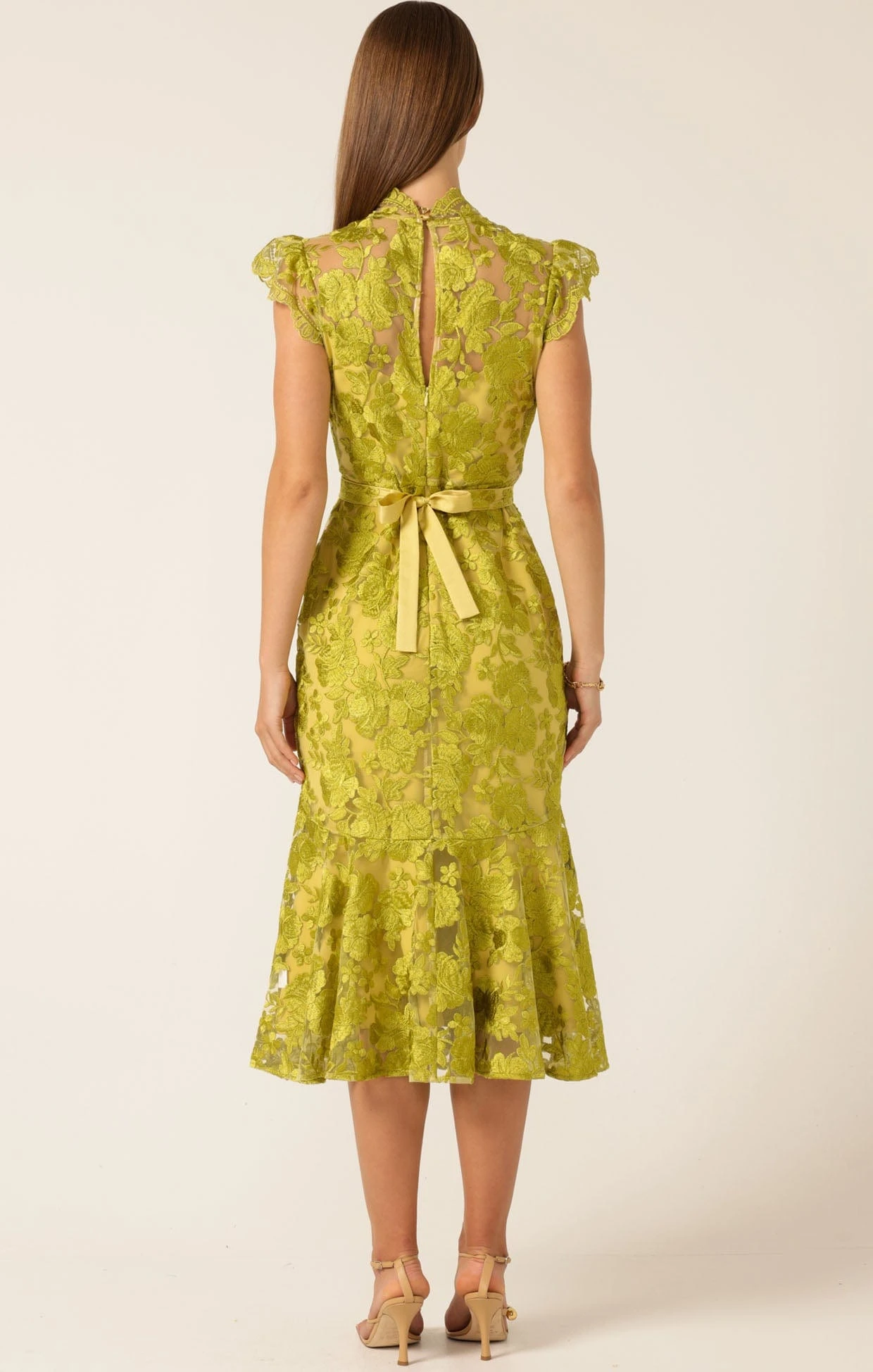 DELPHINE DRESS CHARTREUSE 8 DELPHINE DRESS CHARTREUSE - Image 6