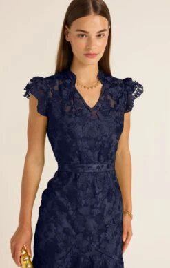 DELPHINE DRESS NAVY 13 DELPHINE DRESS NAVY -Clothing Discounts Shop LR DELPHINEFITANDFLAREDRESSINNAVY48 ELIZAVETAS25