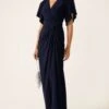 THE EMPORIUM MAXI DRESS IN NAVY -Clothing Discounts Shop LR EMPORIUMMAXIDRESSINNAVY44 KAROLINAWCK25