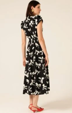 FABLE BOWS SHIRTMAKER 15 FABLE BOWS SHIRTMAKER -Clothing Discounts Shop LR FABLEBOWSSHIRTMAKERDRESSINBLACKWHITEBOW8 MADIA25