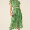 FERN GULLY DRESS -Clothing Discounts Shop LR FERNGULLYDRESSINGREENWHITECROSSHATCH46 MADIA25