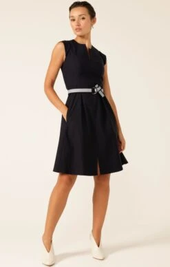 FIT AND FLARE DRESS 13 FIT AND FLARE DRESS -Clothing Discounts Shop LR FITANDFLAREDRESSINNAVY26 MIASKW25