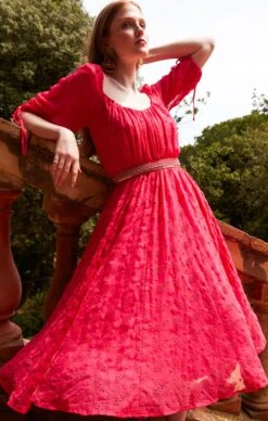 FLAMINGO MIDI DRESS 12 FLAMINGO MIDI DRESS -Clothing Discounts Shop LR FLAMINGODRESSSPRINGCAMPAIGN24165 LUCIASC24