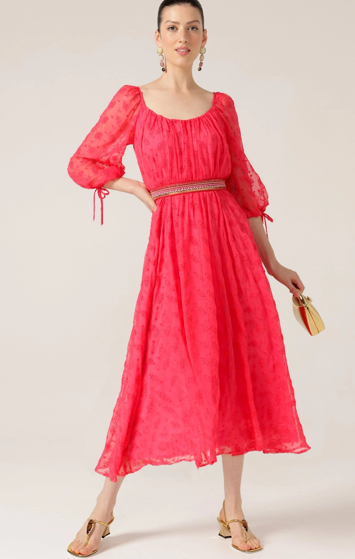 FLAMINGO MIDI DRESS 3 FLAMINGO MIDI DRESS