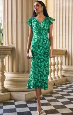 FLEUR DE LYS MIDI DRESS