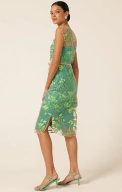 GLISTENING TANAGER DRESS 13 GLISTENING TANAGER DRESS -Clothing Discounts Shop LR GLISTENINGTANAGERDRESSINGREENFLORAL8 ALEXJ25