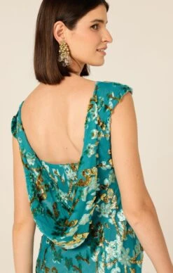 HEAVENLY HEIGHTS MAXI DRESS IN TURQUOISE -Clothing Discounts Shop LR HEAVENLYHEIGHTSMAXIDRESSINTURQUOISEGOLD108 MADIA25