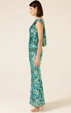 HEAVENLY HEIGHTS MAXI DRESS IN TURQUOISE -Clothing Discounts Shop LR HEAVENLYHEIGHTSMAXIDRESSINTURQUOISEGOLD11 MADIA25
