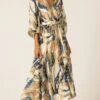 LA MER MIDI DRESS 1 LA MER MIDI DRESS -Clothing Discounts Shop LR LAMERDRESSINNAVYSANDGOLDABSTRACT41 NINAS25