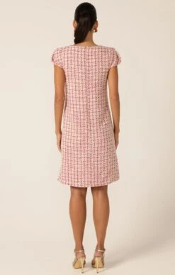 CELESTINE SHIFT DRESS -Clothing Discounts Shop LR LAROSEJACKETINPINKWHITEGOLDTWEEDWITHCELESTINESHIFTINPINKWHITEGOLDTWEED100 NINAS25