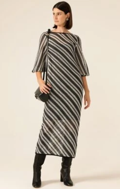 LATTICE BRIDGE DRESS