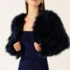 LUXE FEATHER JACKET IN NAVY 1 LUXE FEATHER JACKET IN NAVY -Clothing Discounts Shop LR LUXEFEATHERJACKETINNAVYWITHMERLEDRESSINSAPPHIRE37 ELIZAVETAS25