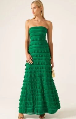 MADDISON MAXI DRESS IN EMERALD
