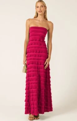 MADDISON DRESS IN RASPBERRY