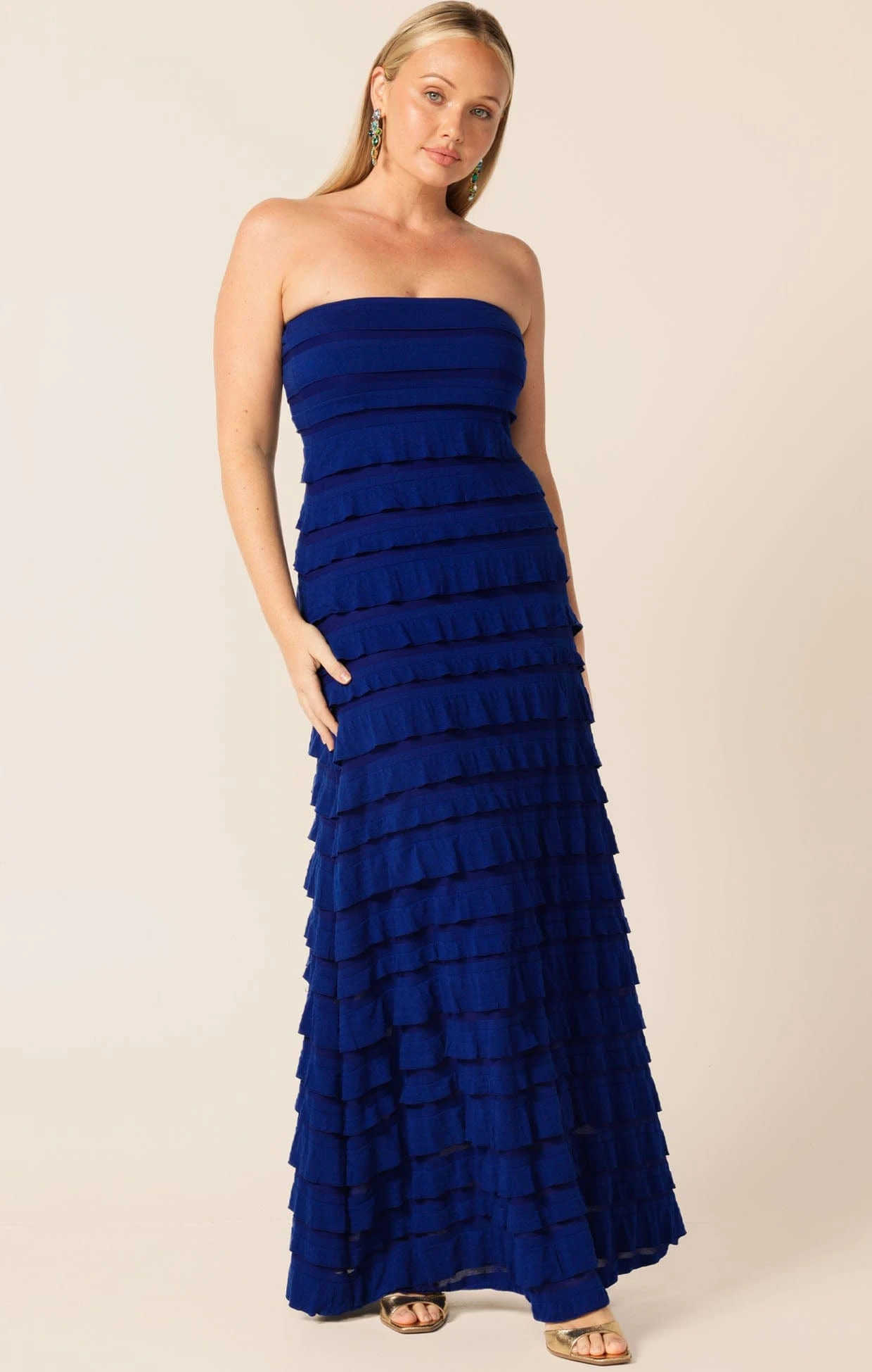 MADDISON MAXI DRESS IN SAPPHIRE 4 MADDISON MAXI DRESS IN SAPPHIRE - Image 2