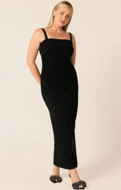 MERLE STRAPLESS MAXI DRESS IN BLACK 13 MERLE STRAPLESS MAXI DRESS IN BLACK -Clothing Discounts Shop LR MERLEDRESSINBLACKCURVE28 BLC25