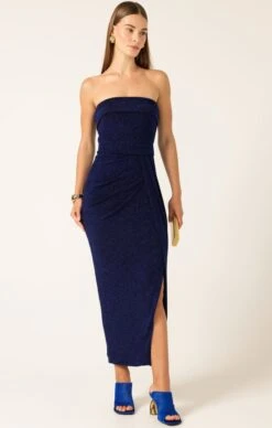 MERLE STRAPLESS MAXI DRESS SAPPHIRE -Clothing Discounts Shop LR MERLEDRESSINSAPPHIRE81 ELIZAVETAS25