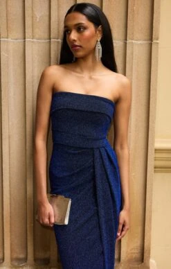 MERLE STRAPLESS MAXI DRESS SAPPHIRE -Clothing Discounts Shop LR MERLEDRESSINSAPPHIRECAMPAIGN2025 73