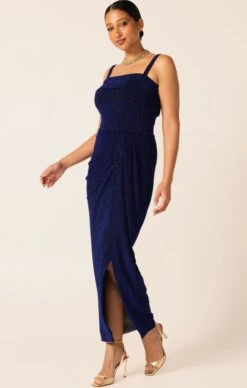 MERLE STRAPLESS MAXI DRESS SAPPHIRE -Clothing Discounts Shop LR MERLEDRESSINSAPPHIRECURVE11 TERRILC25