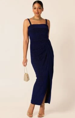 MERLE STRAPLESS MAXI DRESS SAPPHIRE -Clothing Discounts Shop LR MERLEDRESSINSAPPHIRECURVE28 TERRILC25