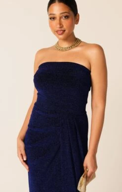MERLE STRAPLESS MAXI DRESS SAPPHIRE -Clothing Discounts Shop LR MERLEDRESSINSAPPHIRECURVE66 TERRILC25