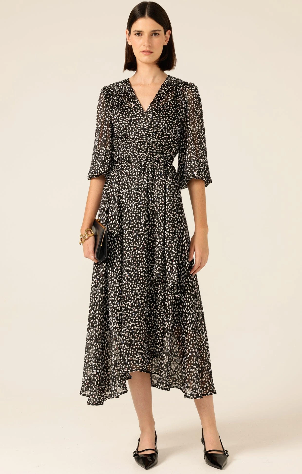 MOONLIT MAZE WRAP DRESS 5 MOONLIT MAZE WRAP DRESS - Image 3