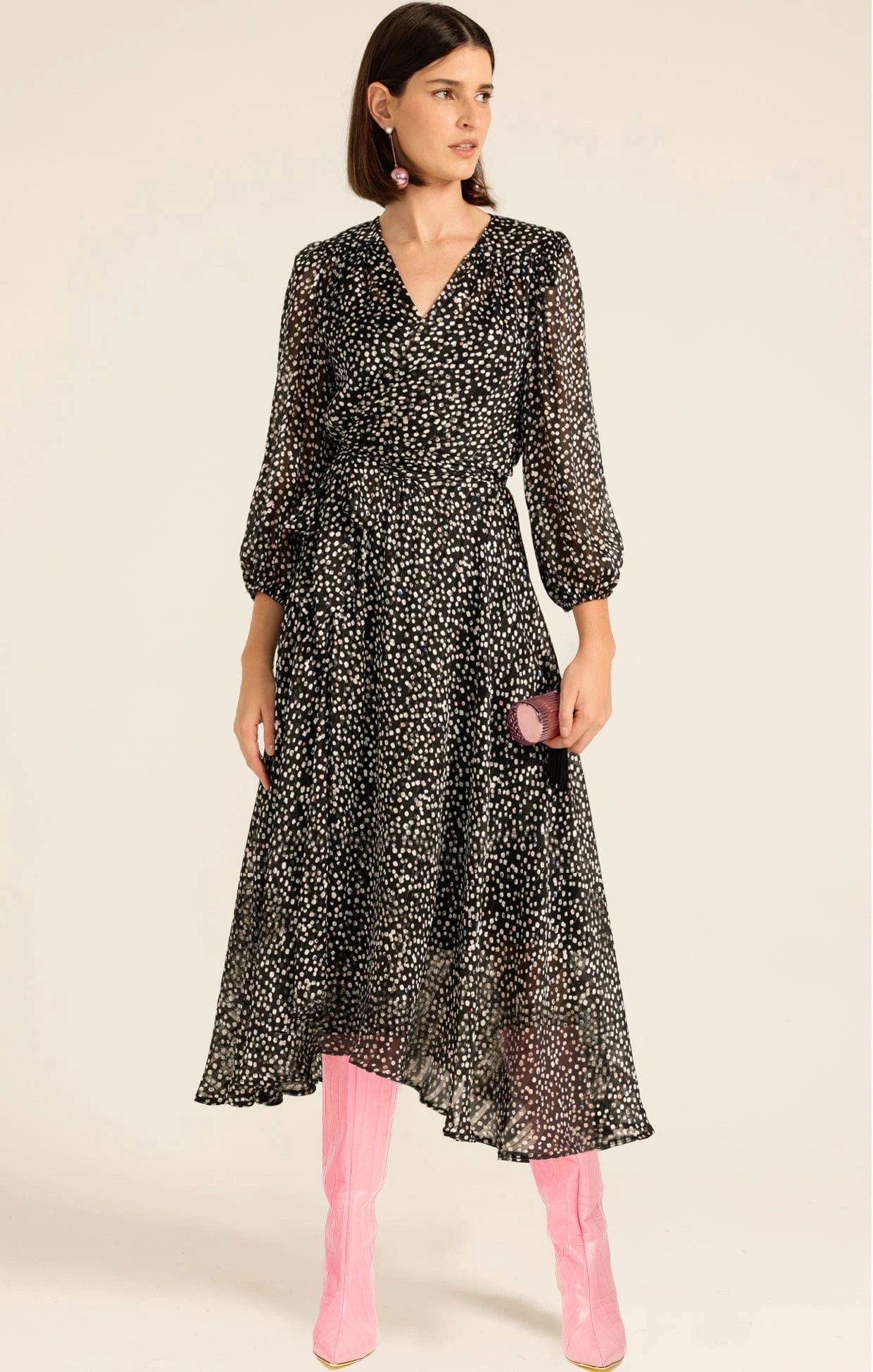 MOONLIT MAZE WRAP DRESS 8 MOONLIT MAZE WRAP DRESS - Image 6