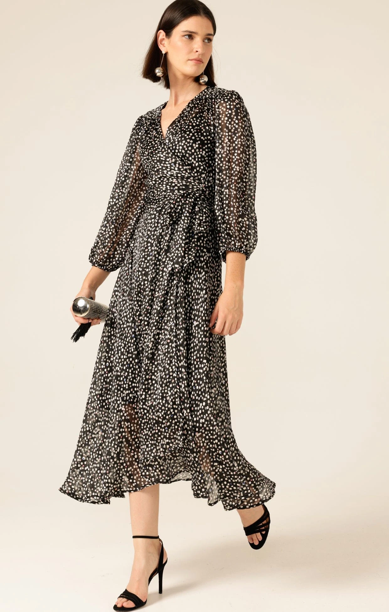 MOONLIT MAZE WRAP DRESS 6 MOONLIT MAZE WRAP DRESS - Image 4
