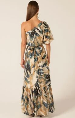 OLIVIERA MAXI DRESS -Clothing Discounts Shop LR OLIVIERAMAXIDRESSINNAVYSANDGOLDABSTRACT3 ELIZAVETAS25