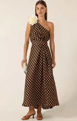 GARDENIA ONE SHOULDER DRESS