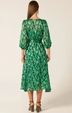 ORCHID WRAP DRESS -Clothing Discounts Shop LR ORCHIDWRAPDRESSINGREENBOTANICAL3 ELIZAVETAS25