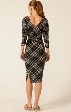 ORIONS BELT DRESS 14 ORIONS BELT DRESS -Clothing Discounts Shop LR ORIONBELTDRESSINBLACKTAUPECHECKWITHNOIRTRENCHINBLACK2 HAYSS25