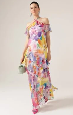 PARADISE TANAGER DRESS 12 PARADISE TANAGER DRESS -Clothing Discounts Shop LR PARADISETANAGERDRESSINWATERCOLOURFLORAL54 DANZSS24